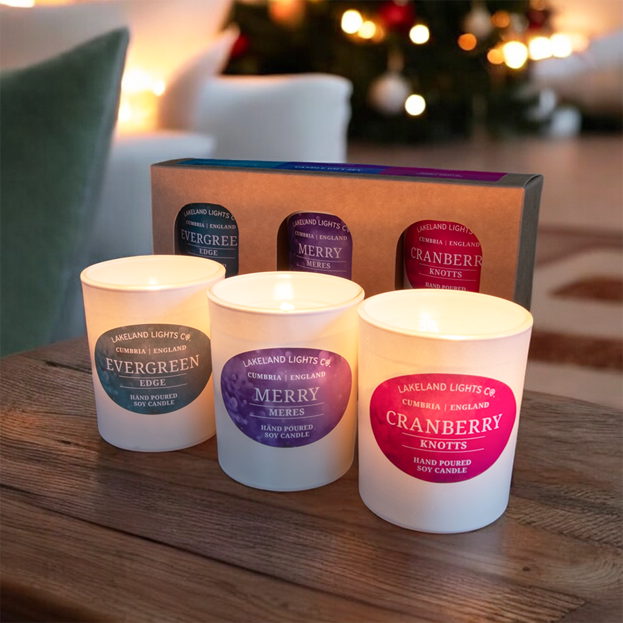 Christmas Three Candle Gift Sets